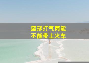 篮球打气筒能不能带上火车