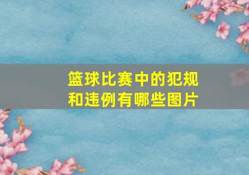 篮球比赛中的犯规和违例有哪些图片