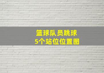 篮球队员跳球5个站位位置图