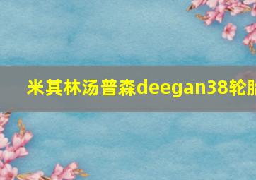 米其林汤普森deegan38轮胎