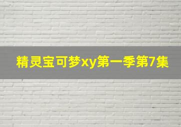 精灵宝可梦xy第一季第7集