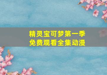 精灵宝可梦第一季免费观看全集动漫