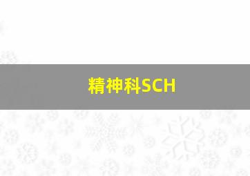 精神科SCH