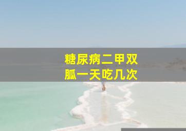 糖尿病二甲双胍一天吃几次