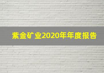 紫金矿业2020年年度报告