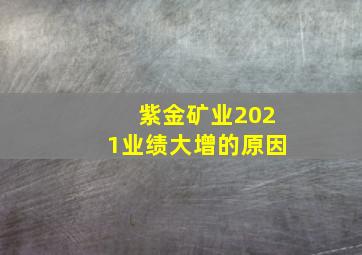 紫金矿业2021业绩大增的原因