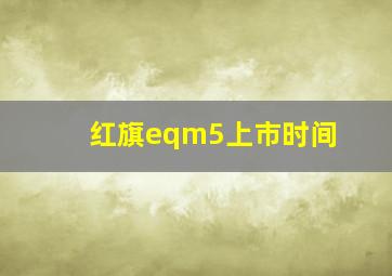 红旗eqm5上市时间