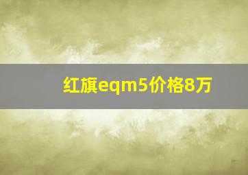 红旗eqm5价格8万