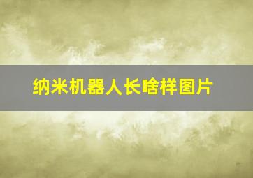 纳米机器人长啥样图片