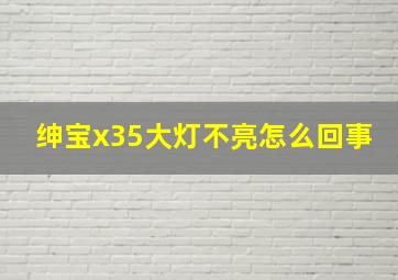 绅宝x35大灯不亮怎么回事