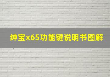 绅宝x65功能键说明书图解