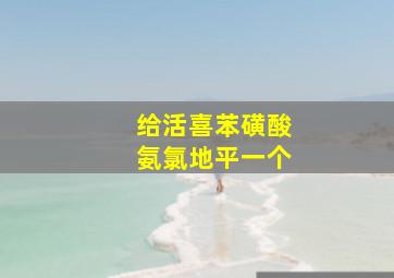 给活喜苯磺酸氨氯地平一个