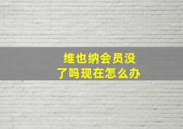 维也纳会员没了吗现在怎么办