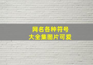 网名各种符号大全集图片可爱