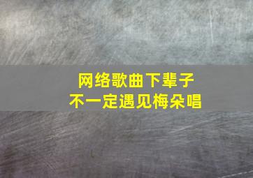 网络歌曲下辈子不一定遇见梅朵唱