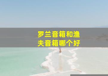 罗兰音箱和渔夫音箱哪个好