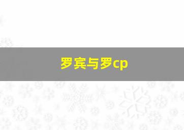 罗宾与罗cp