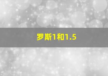 罗斯1和1.5