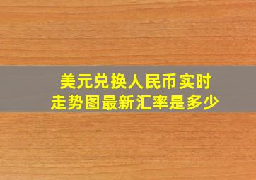 美元兑换人民币实时走势图最新汇率是多少