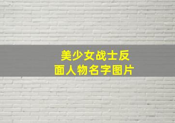 美少女战士反面人物名字图片