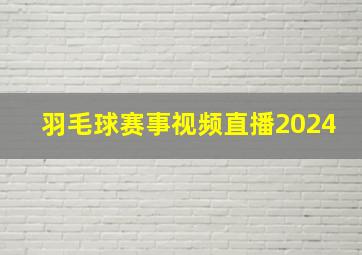 羽毛球赛事视频直播2024