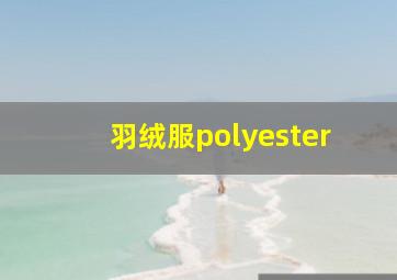 羽绒服polyester