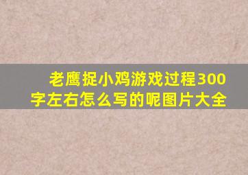 老鹰捉小鸡游戏过程300字左右怎么写的呢图片大全