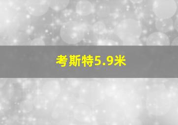 考斯特5.9米