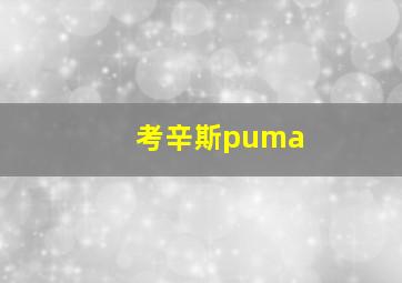 考辛斯puma