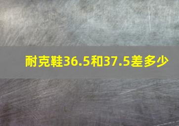 耐克鞋36.5和37.5差多少