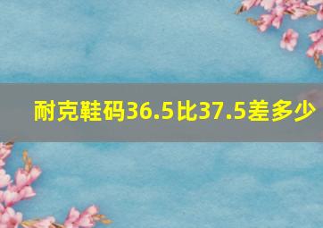 耐克鞋码36.5比37.5差多少