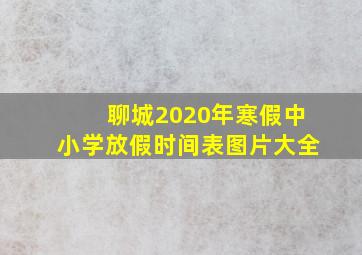 聊城2020年寒假中小学放假时间表图片大全