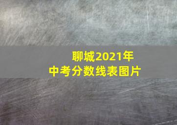 聊城2021年中考分数线表图片