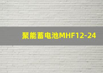 聚能蓄电池MHF12-24