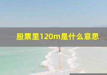 股票里120m是什么意思