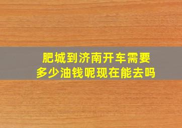 肥城到济南开车需要多少油钱呢现在能去吗