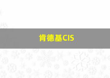 肯德基CIS