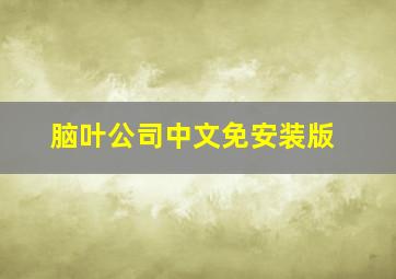 脑叶公司中文免安装版