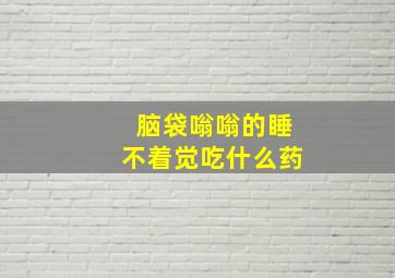 脑袋嗡嗡的睡不着觉吃什么药