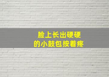 脸上长出硬硬的小鼓包按着疼