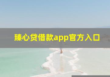 臻心贷借款app官方入口