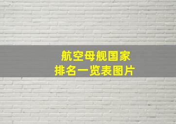 航空母舰国家排名一览表图片