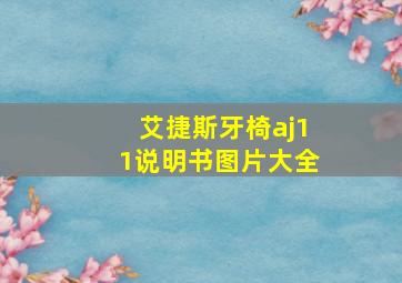 艾捷斯牙椅aj11说明书图片大全