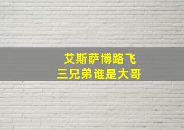 艾斯萨博路飞三兄弟谁是大哥