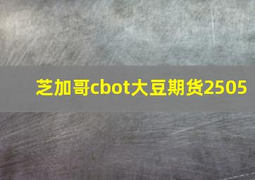 芝加哥cbot大豆期货2505