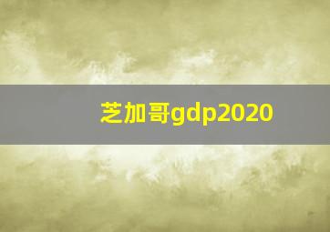 芝加哥gdp2020