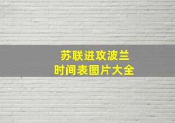 苏联进攻波兰时间表图片大全