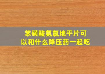 苯磺酸氨氯地平片可以和什么降压药一起吃