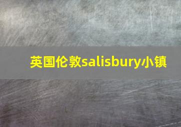 英国伦敦salisbury小镇