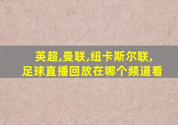 英超,曼联,纽卡斯尔联,足球直播回放在哪个频道看